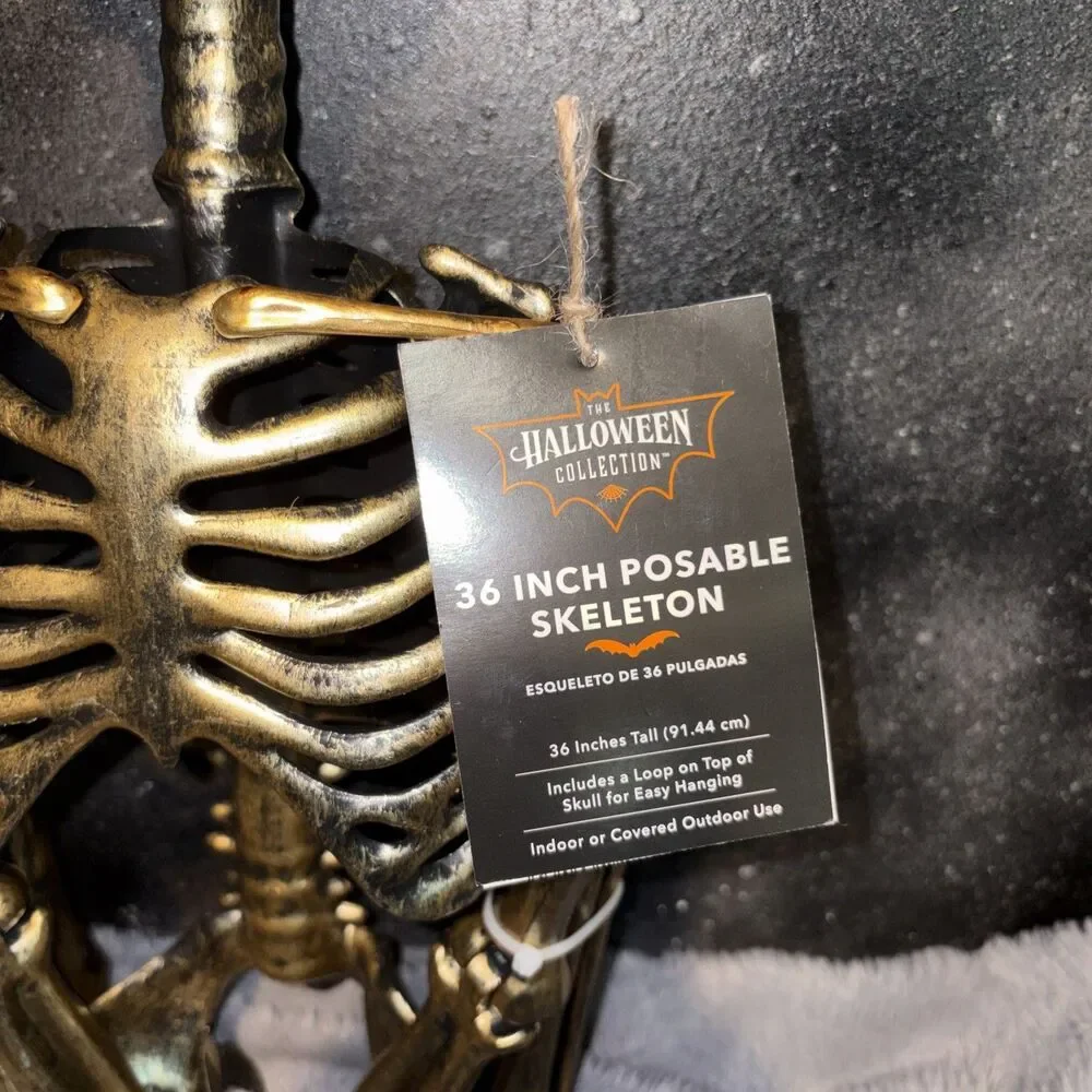 The Halloween Collection 36” Posable Skeleton - New Party Goth Grim Decorations